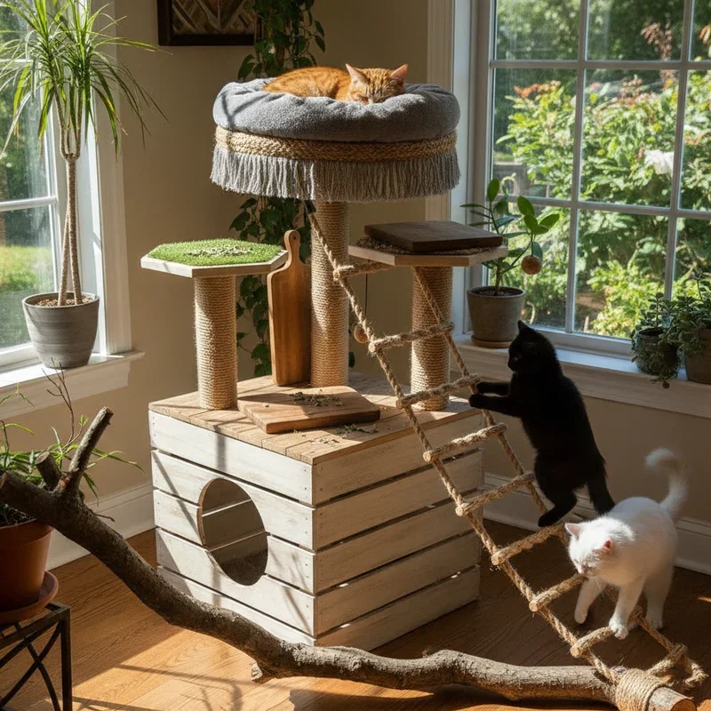 DIY Cat Tower Ideas