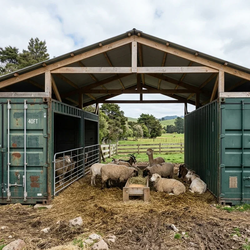 Conex Barn Ideas