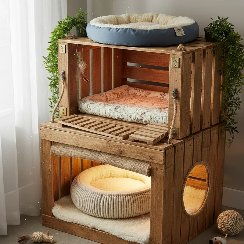 DIY Indoor Cat House Ideas