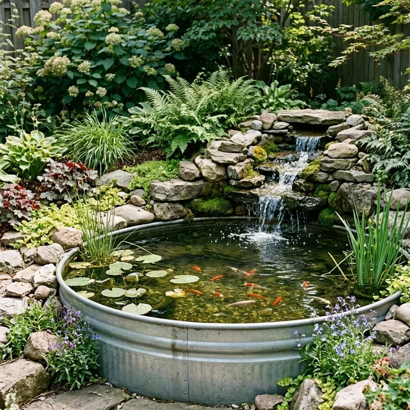 Stock Tank Fish Pond Ideas