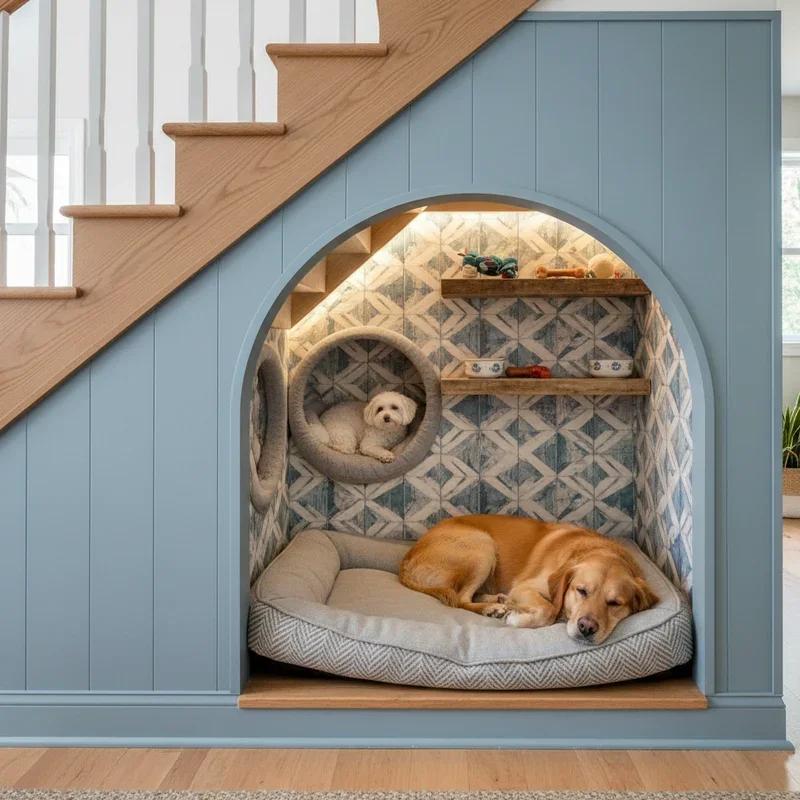 Dog Room Under Stairs Ideas
