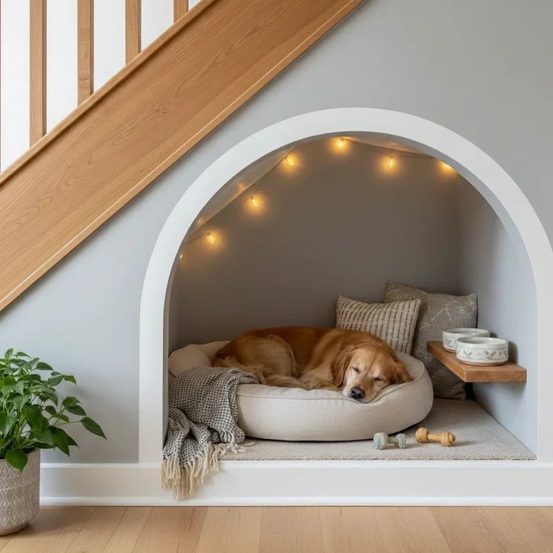 Dog Room Under Stairs Ideas