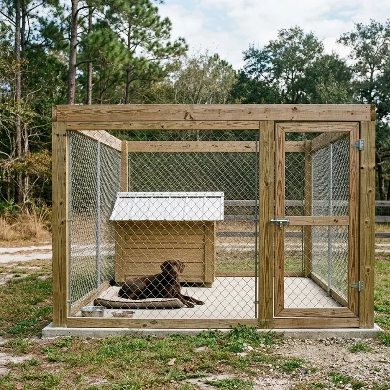 Outdoor Hunting Dog Kennel Ideas