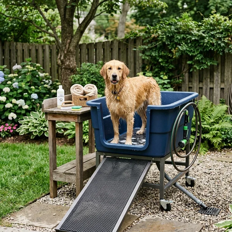 Outdoor Dog Wash Station Ideas