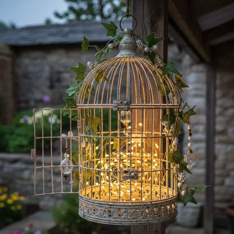 Vintage Bird Cage Decoration Ideas
