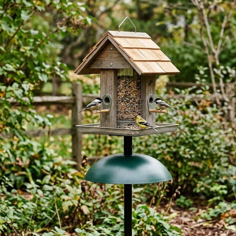 Covered Bird Feeding Station Ideas