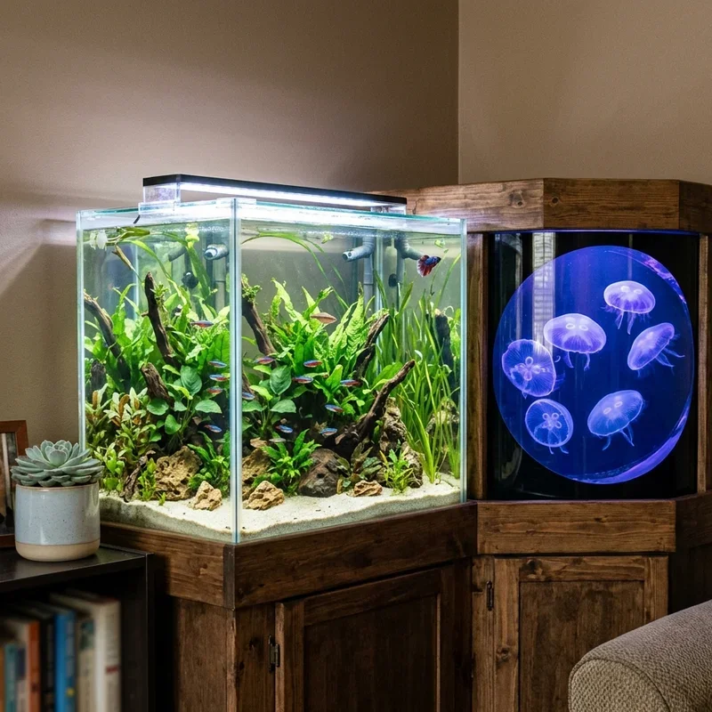 Corner Fish Tank Ideas