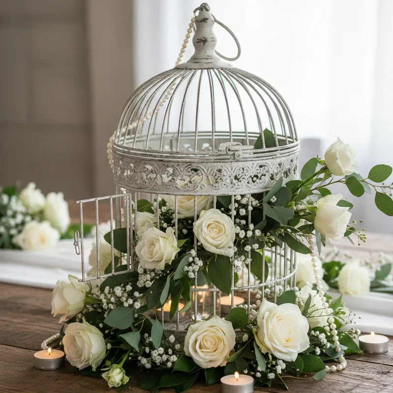 Vintage Bird Cage Decoration Ideas