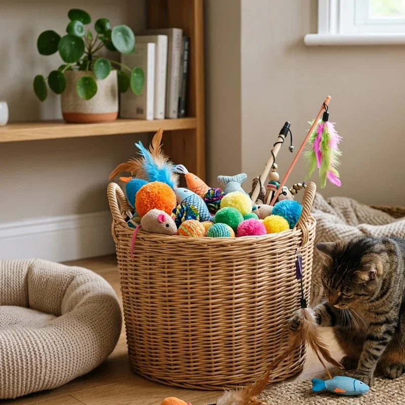 Cat Toy Storage Ideas