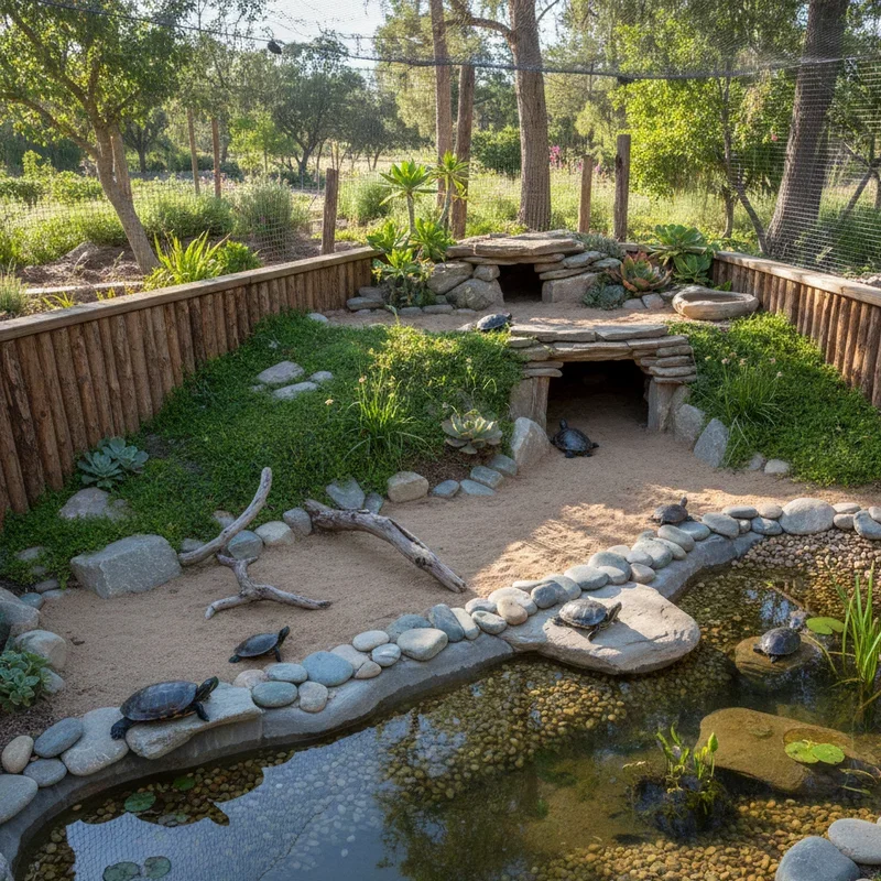 Outdoor Turtle Habitat Ideas