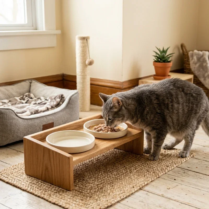 Cat Food Station Ideas