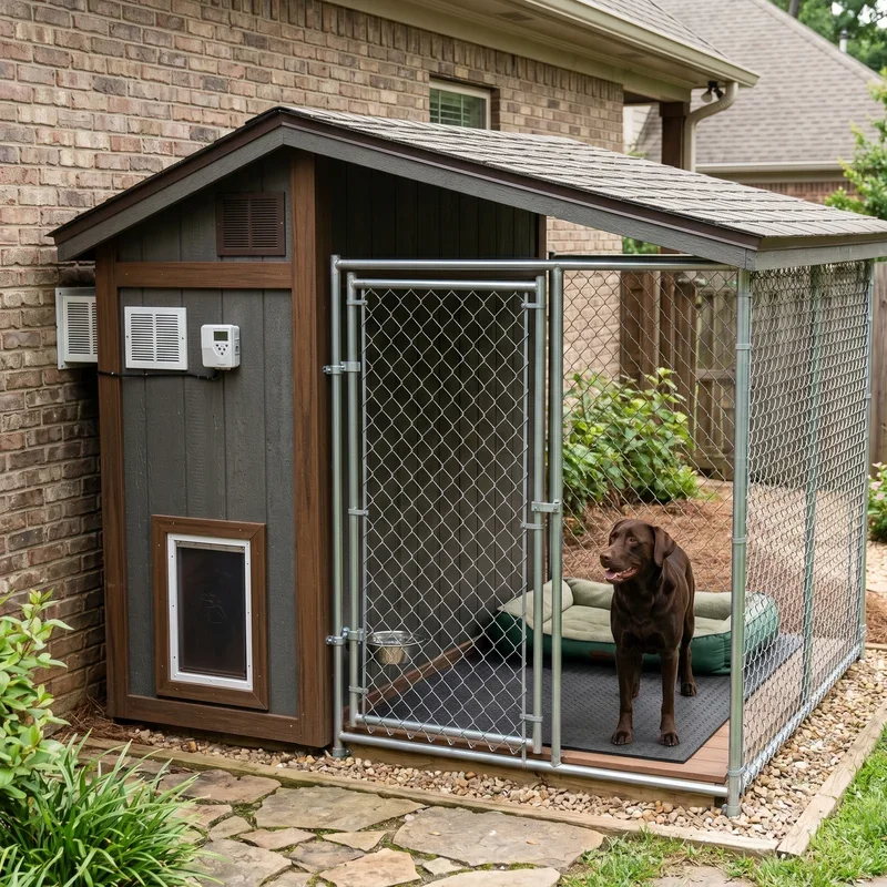 Indoor Outdoor Dog Kennel Ideas