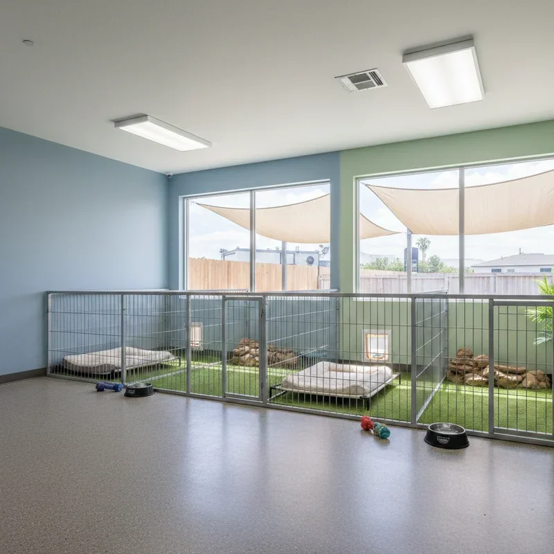 Indoor Dog Boarding Kennel Ideas