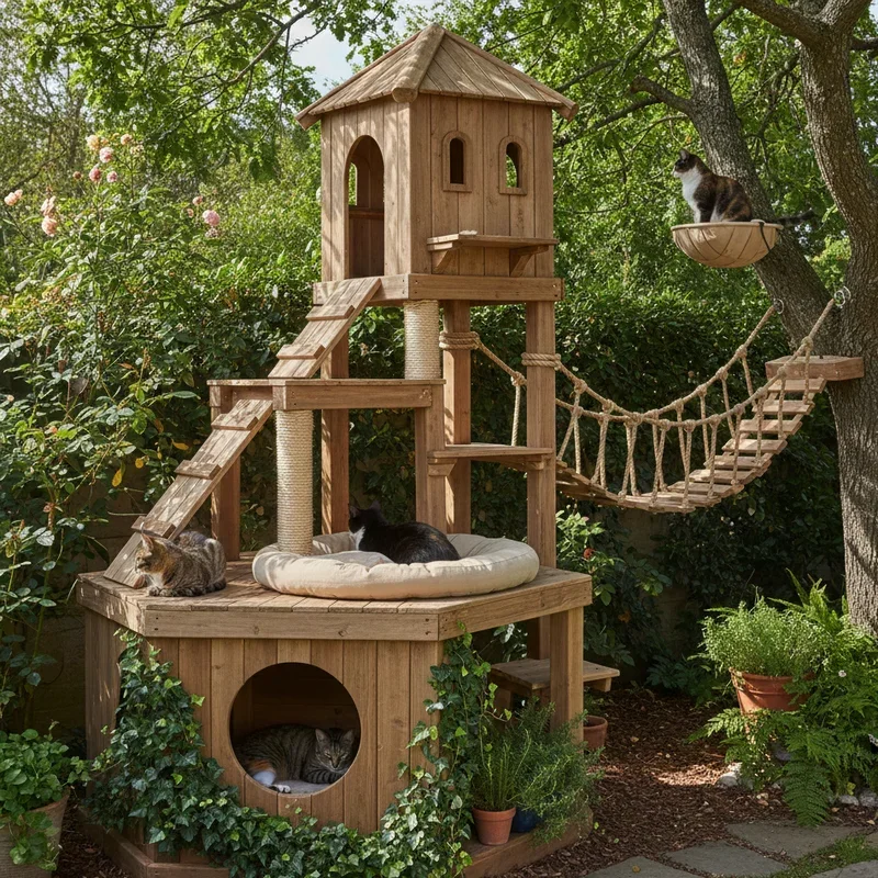 Outdoor Cat Perch Ideas