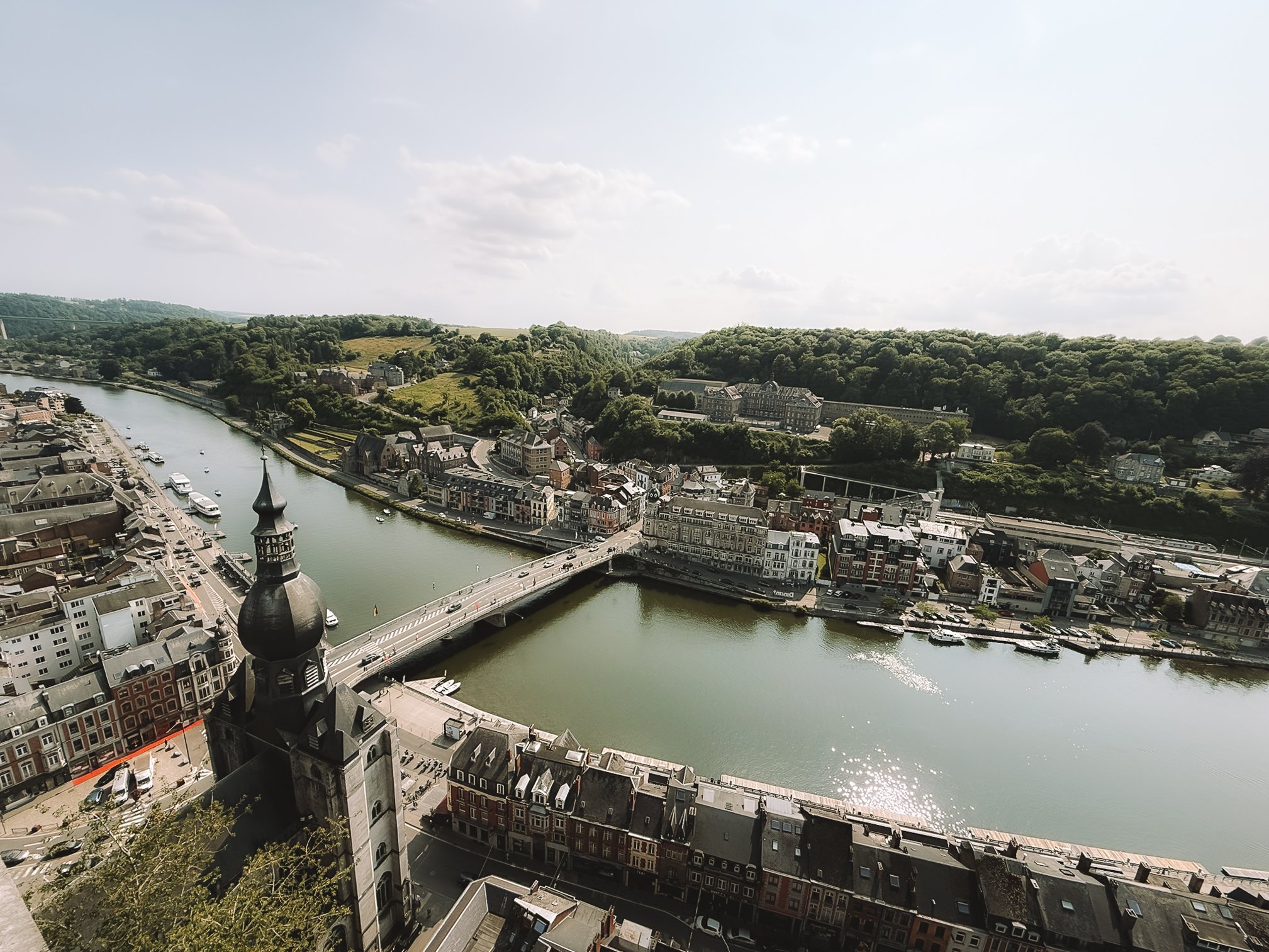Uitzicht over de stad Dinant.