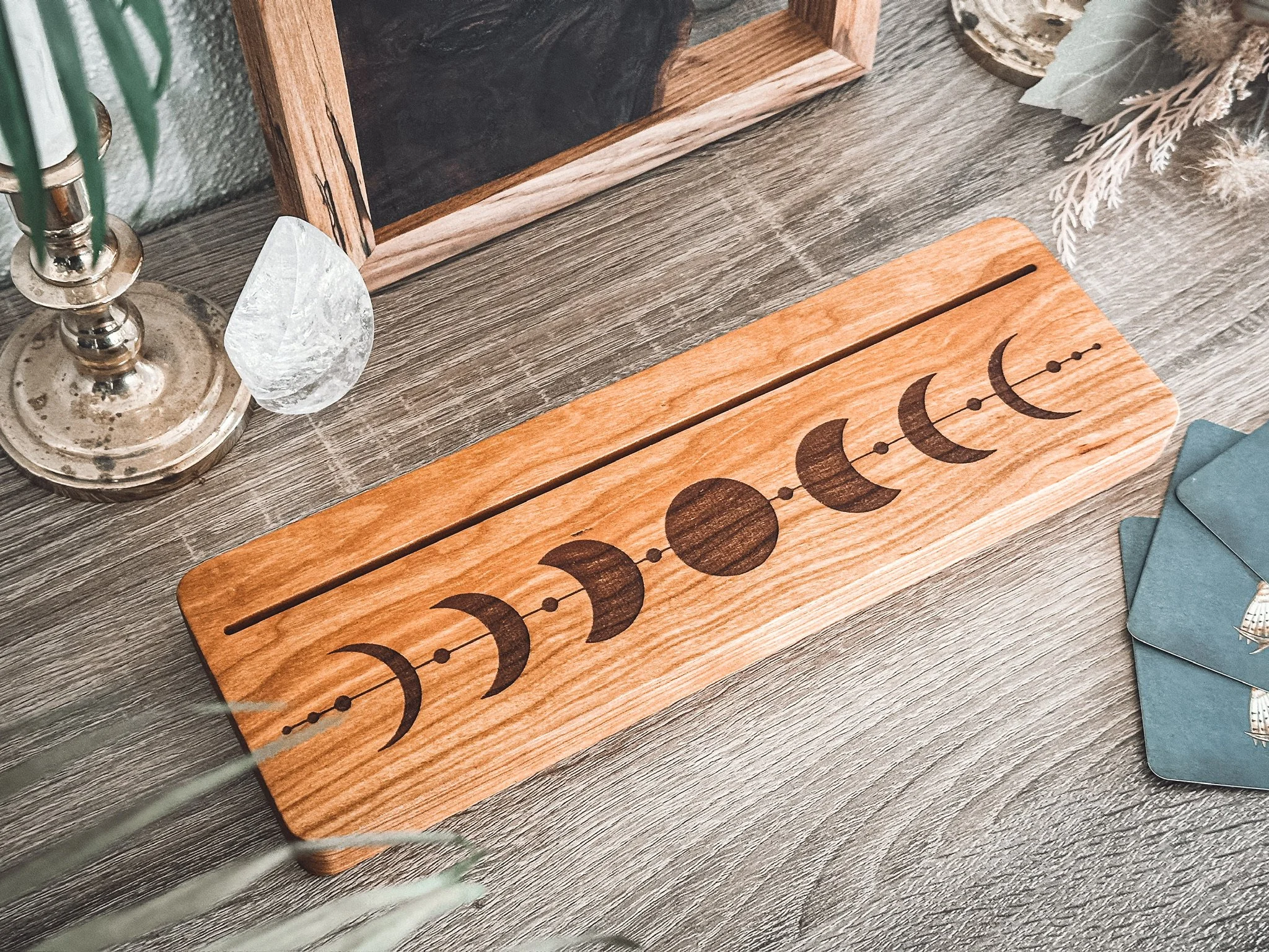 Wooden Tarot Card Holder