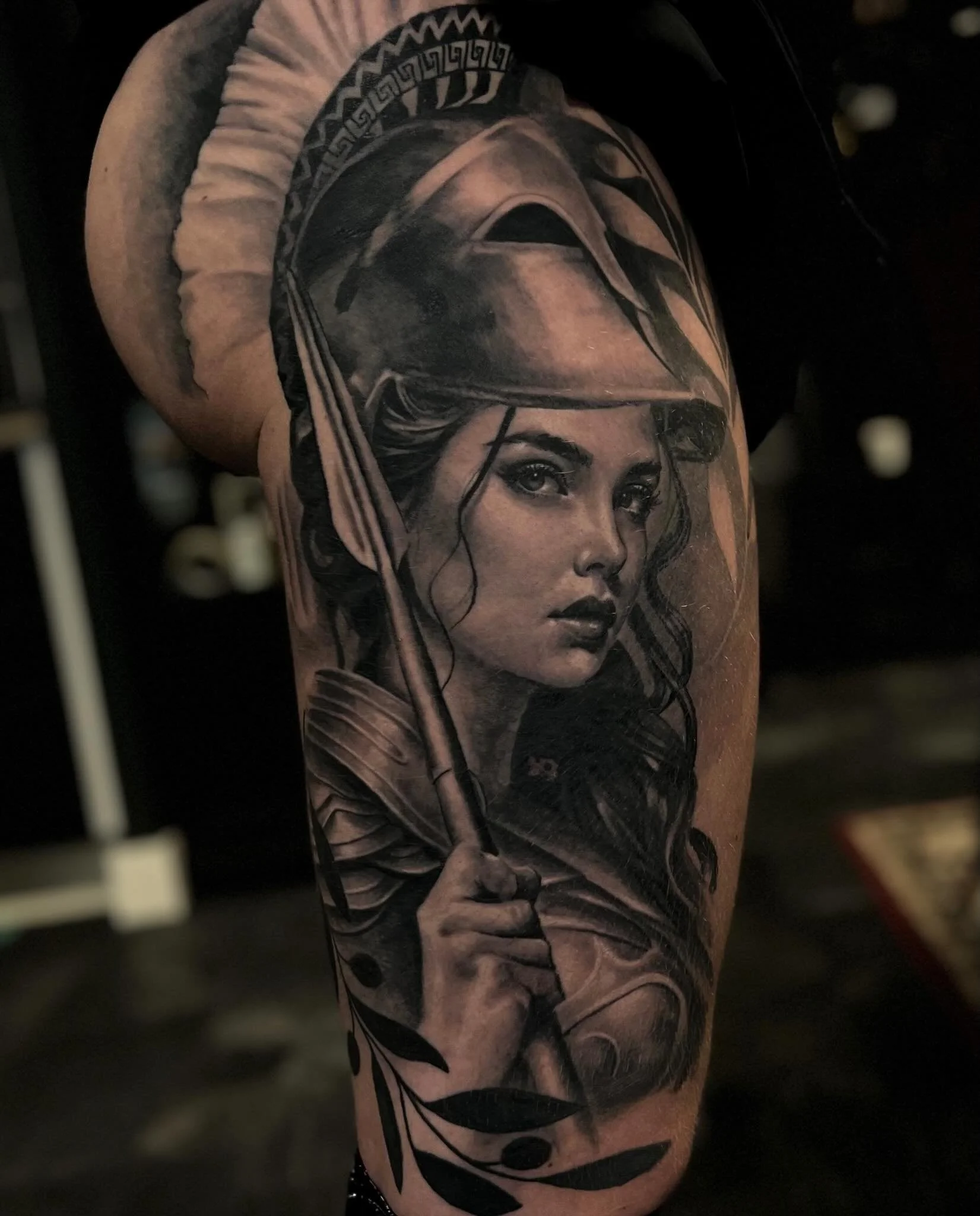 Completely forgot to post this way back! Probs year and a half old now, fully healed and hairy when I shot this last winter. Couple of spots to smoothen out when we get back to this leg sleeve.