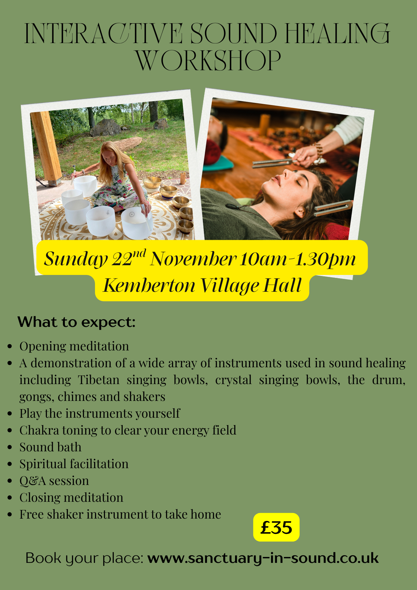 Interactive Sound Healing Workshop