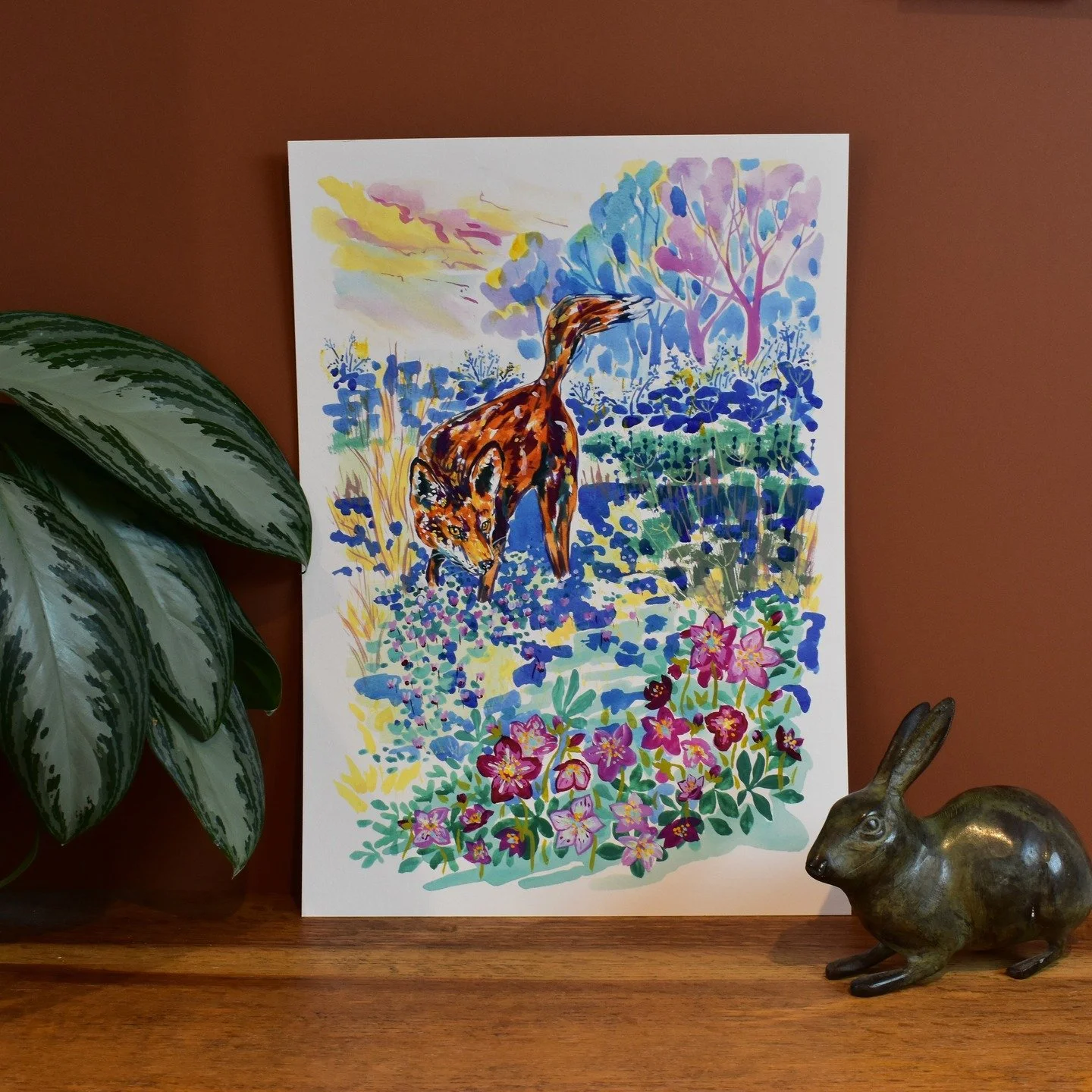 The Evening Visitor. 
Original, prints and greetings cards all available from emakidson.com.
#contemporarypainter
#britishwildlife
#somersetartist
#westsomerset