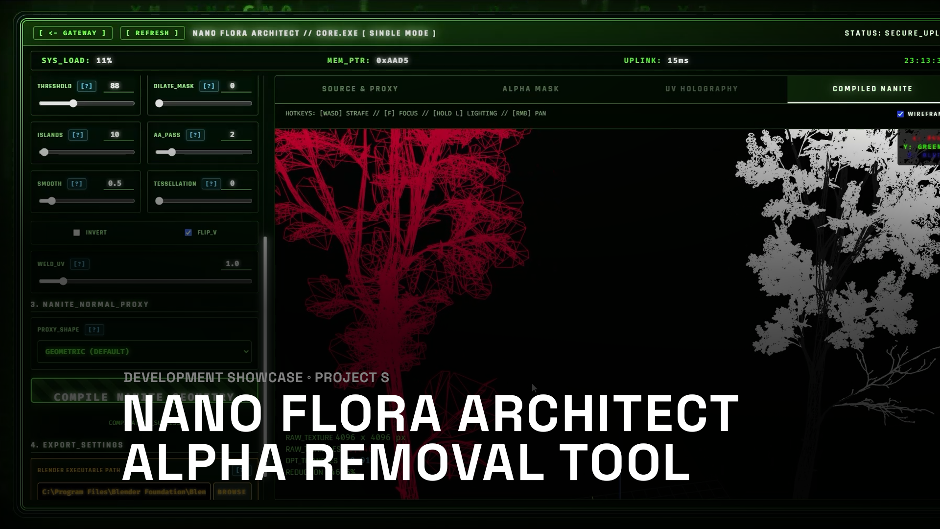 Nano Flora Architect - Alpha Removal Tool