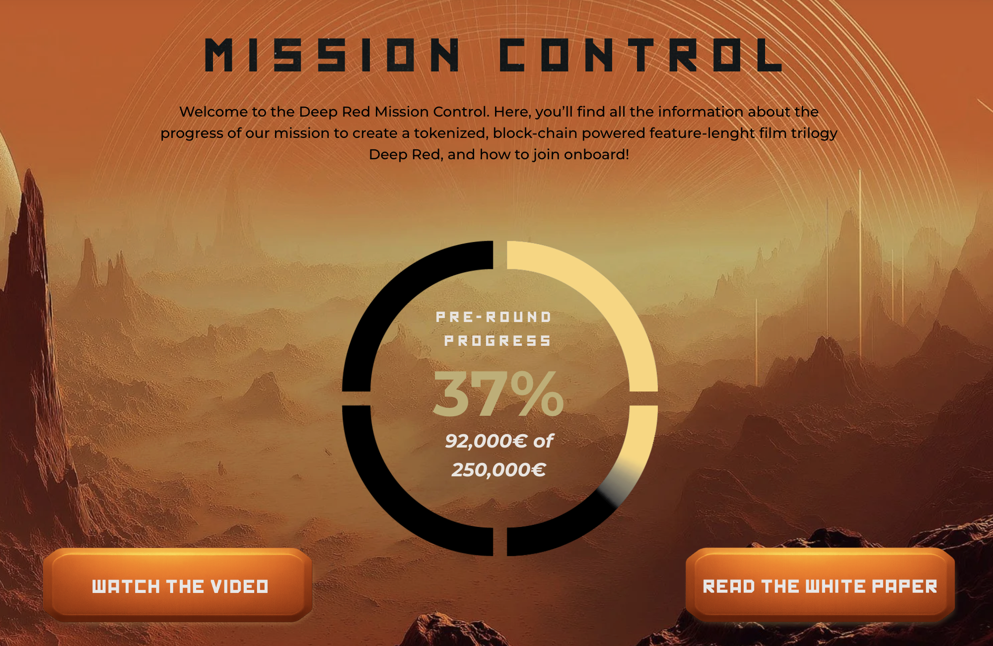 Current progress of the Deep Red Pre-Round
