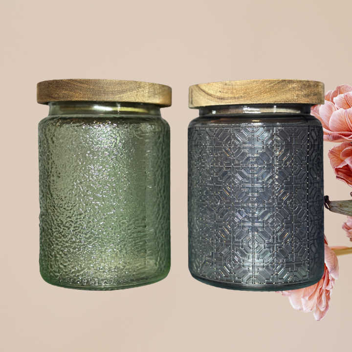 Glass Storage Jar with Acacia Wood Lid – 23.7 oz