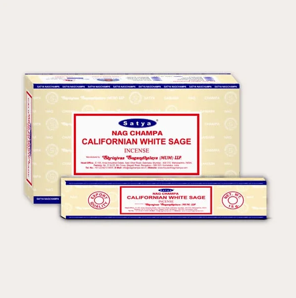 Satya California White Sage Incense Sticks