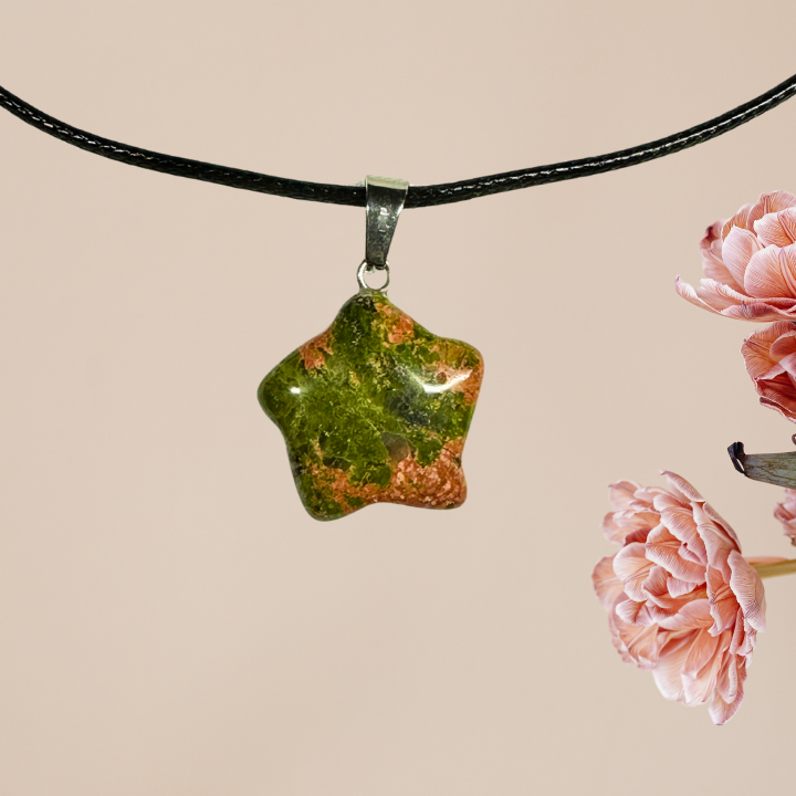 Unakite Star Pendant