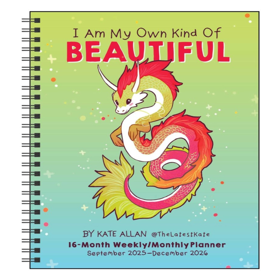 I Am My Own Kind of Beautiful 16-Month 2025-2026 Weekly/Monthly Planner Calendar