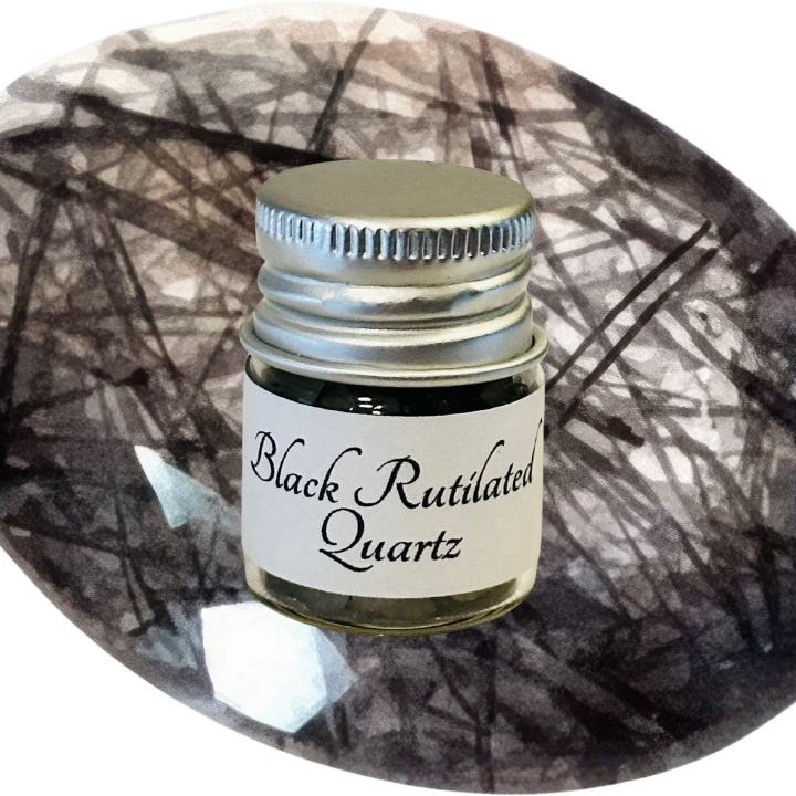 Black Rutilated Quartz Chips
