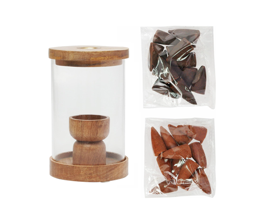 Hosley Wood & Glass Backflow Incense Burner Kit 2.png