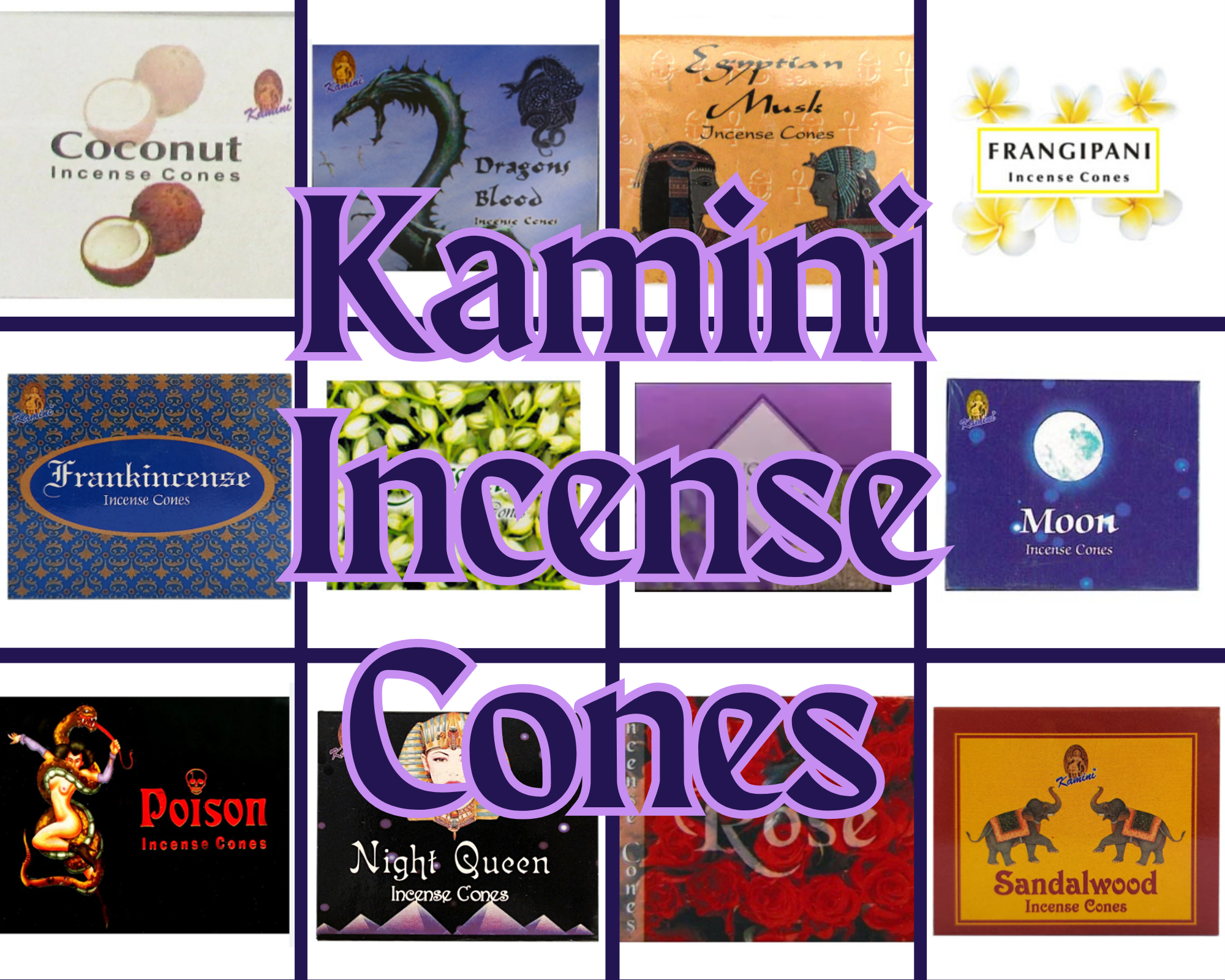 Kamini Incense Cones – Assorted Scents