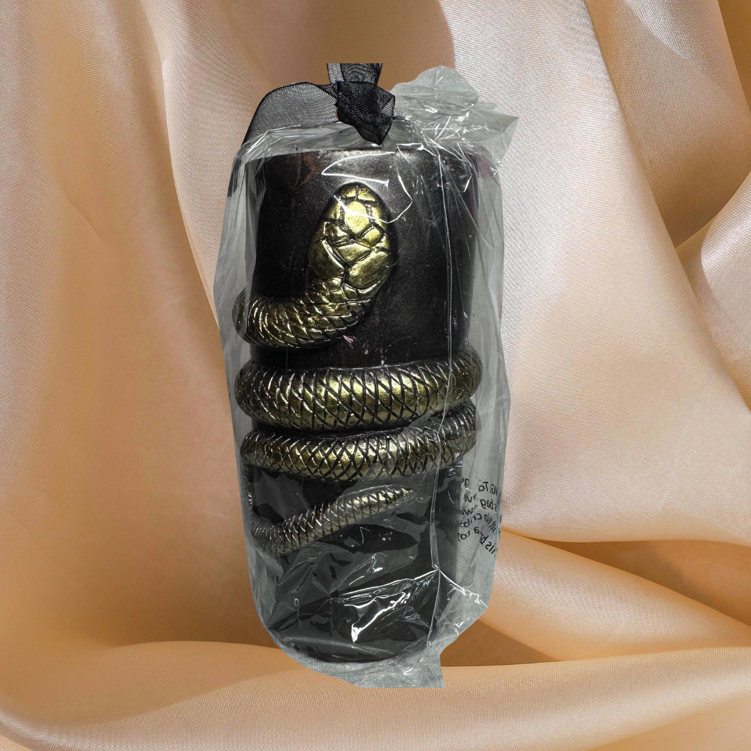 Snake Wrapped Bleeding Candle