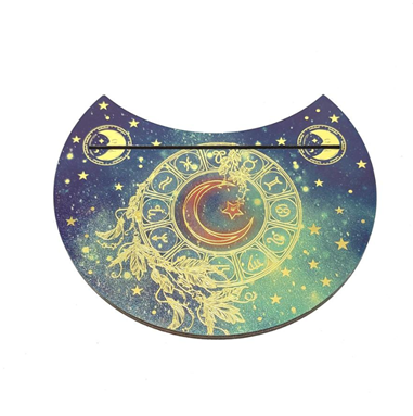 Wooden Crescent Tarot Card Holder Moon Zodiac.png