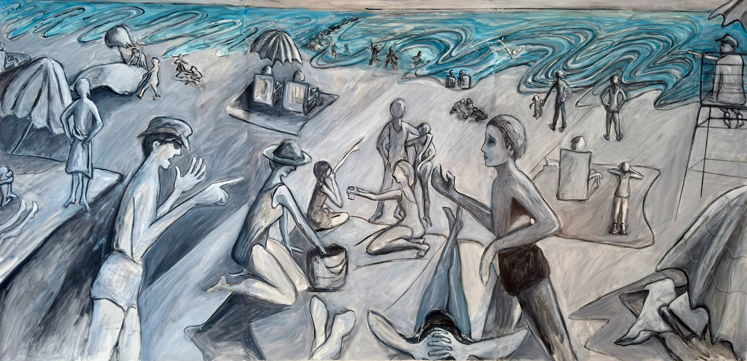 The Gang at Brighton Beach