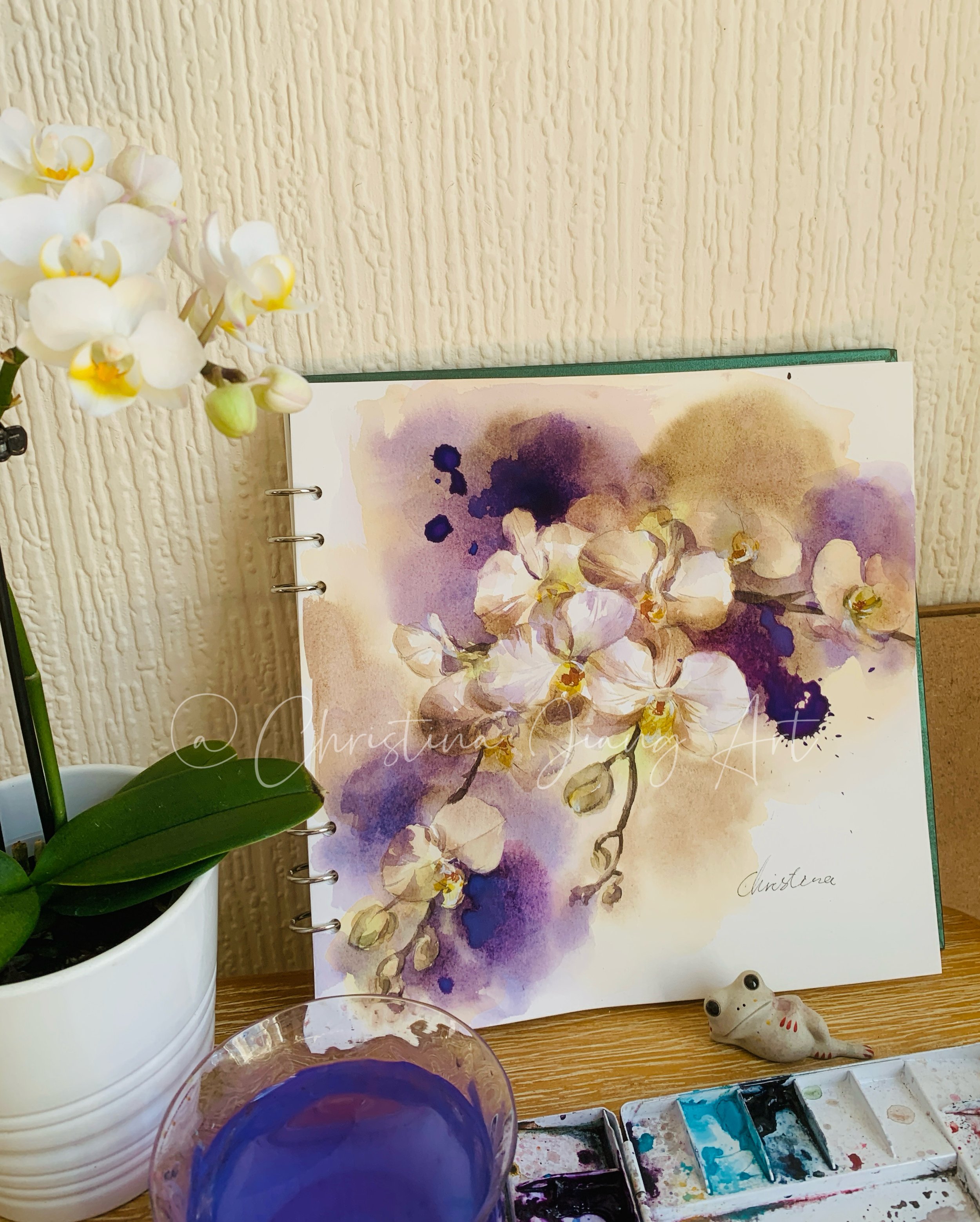 A Conversation with Watercolour: Orchids and Memories