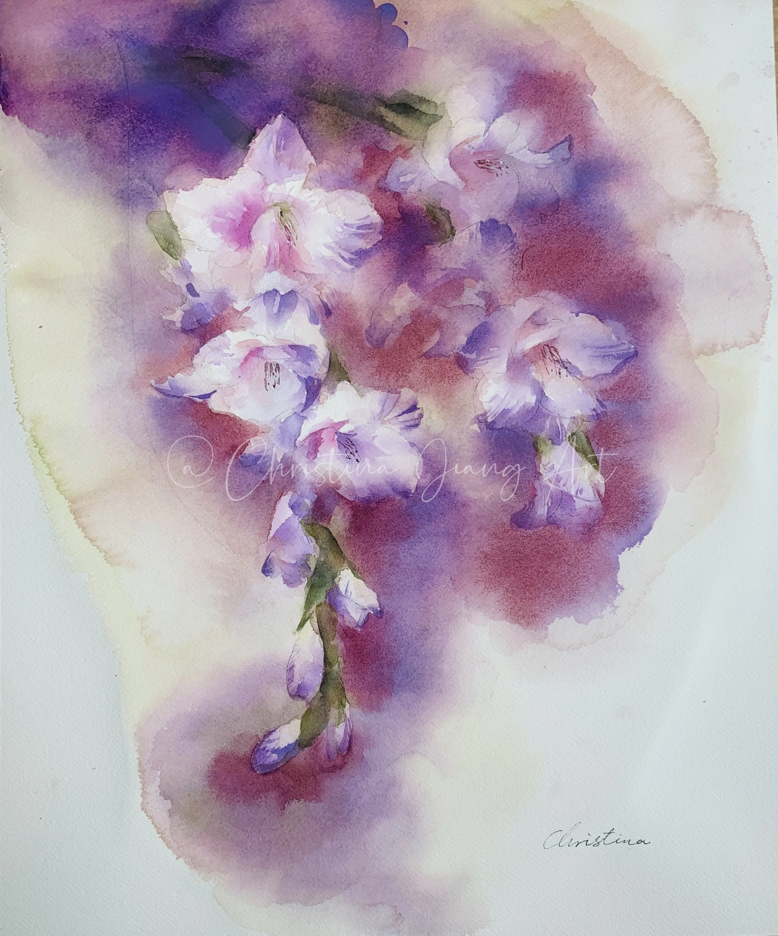 While the Gladiolus Blooms
