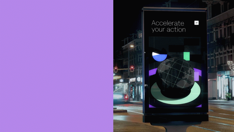 Showing company values through bold visuals