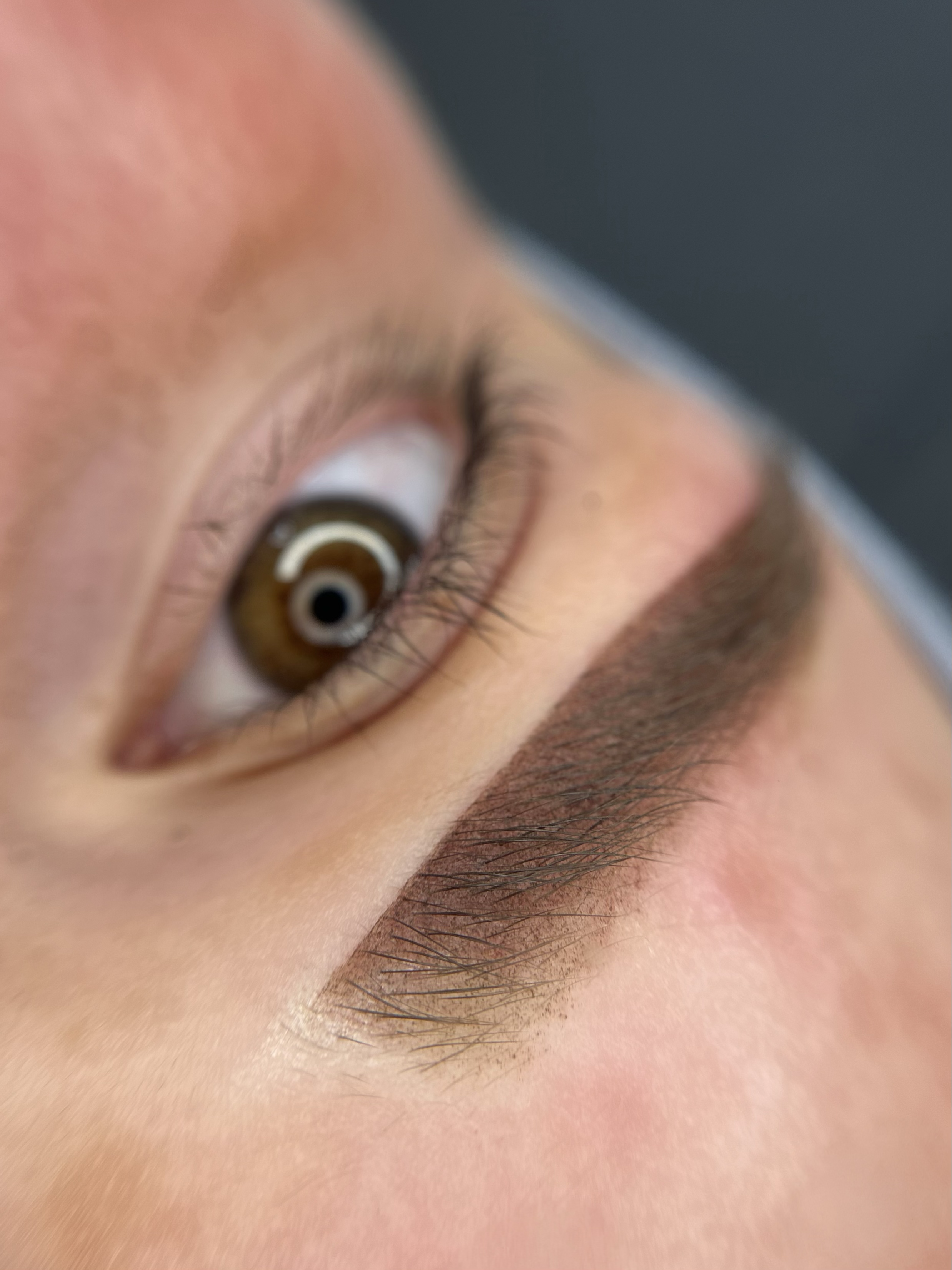 Ingezoomde foto van mooie powderbrows bij beauthé Geleen
