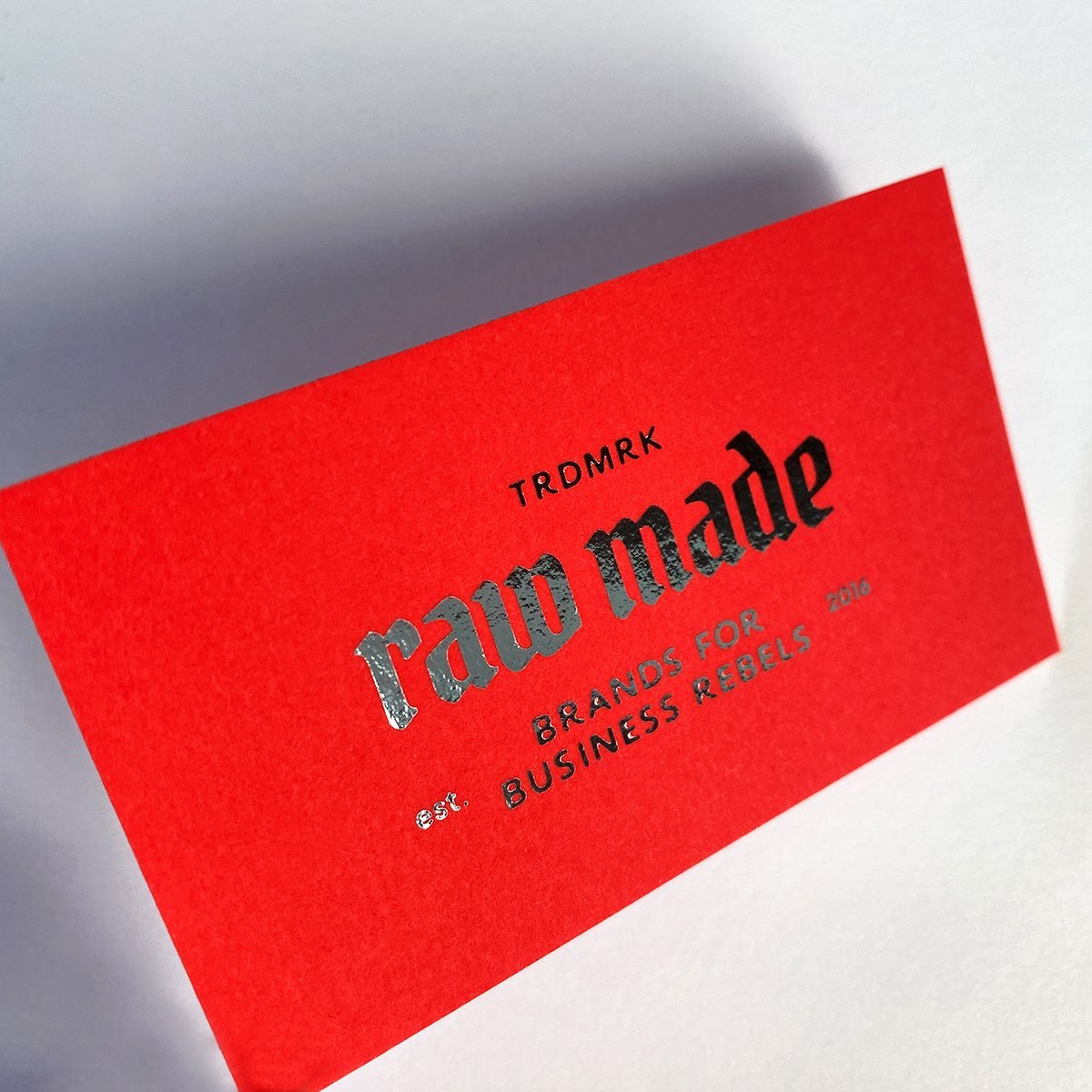 red business cards