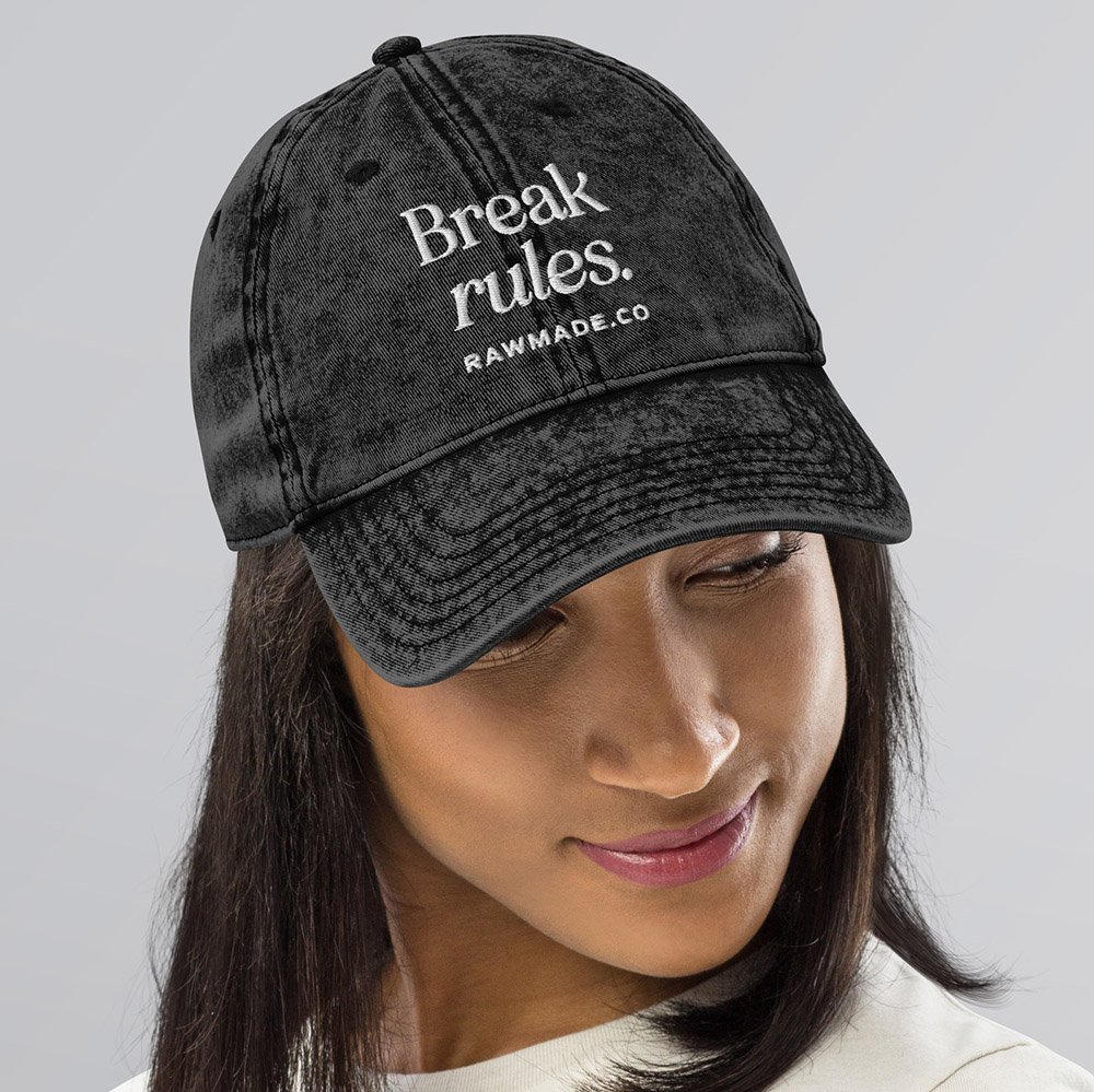 Break Rules Vintage Cap