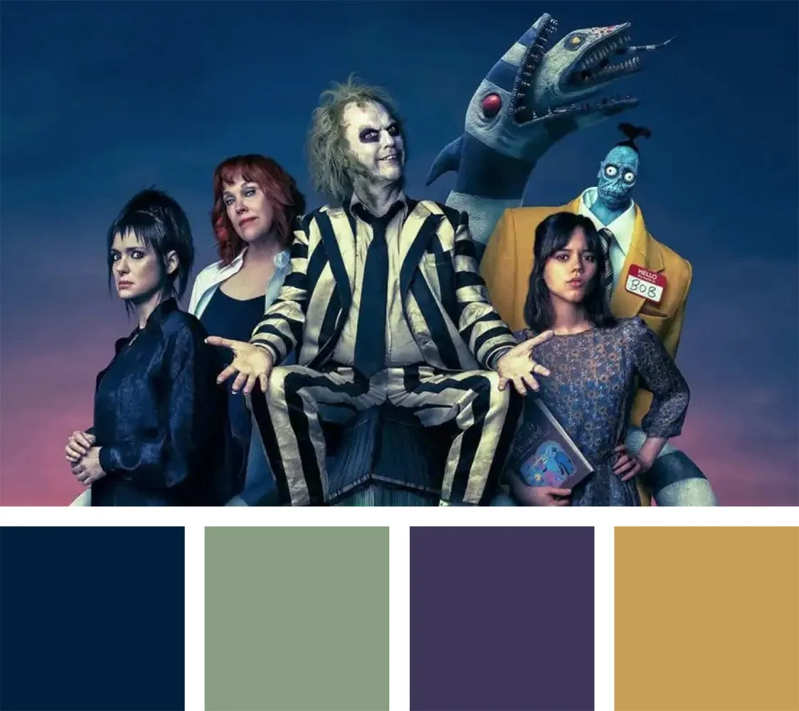 beetlejuice color palette design inspiration