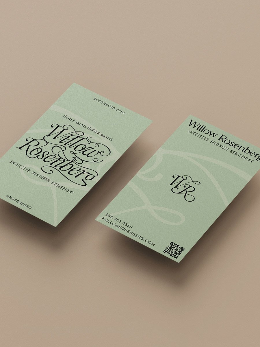 gothic business cards