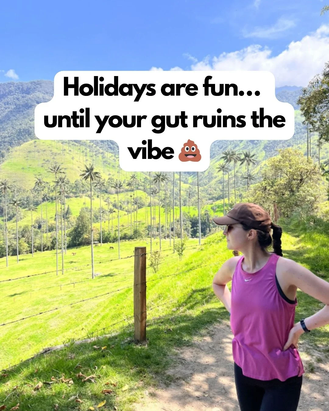 Holidays are fun&hellip; until your gut ruins the vibe 💩
Bloating, constipation, feeling sluggish - it&rsquo;s more common than you think (even if you&rsquo;re walking loads on holiday!).
Simple changes like hydration, adding fibre when you can, and