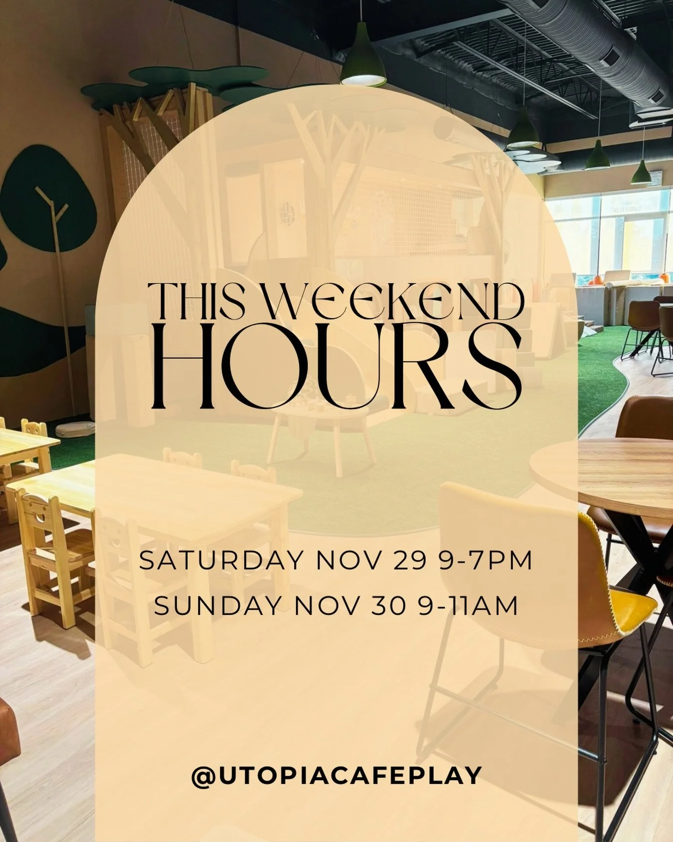 Nov 29 open all day, Nov 30 only from 9-11am