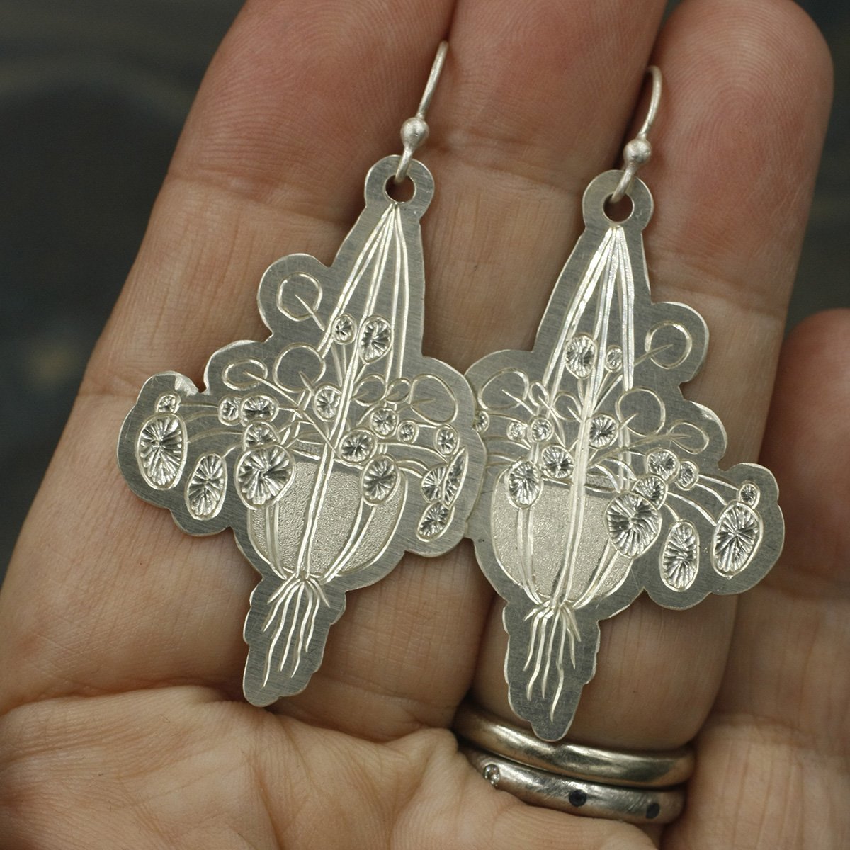Gravée Hanging Plant Pilea Earrings 2.jpg