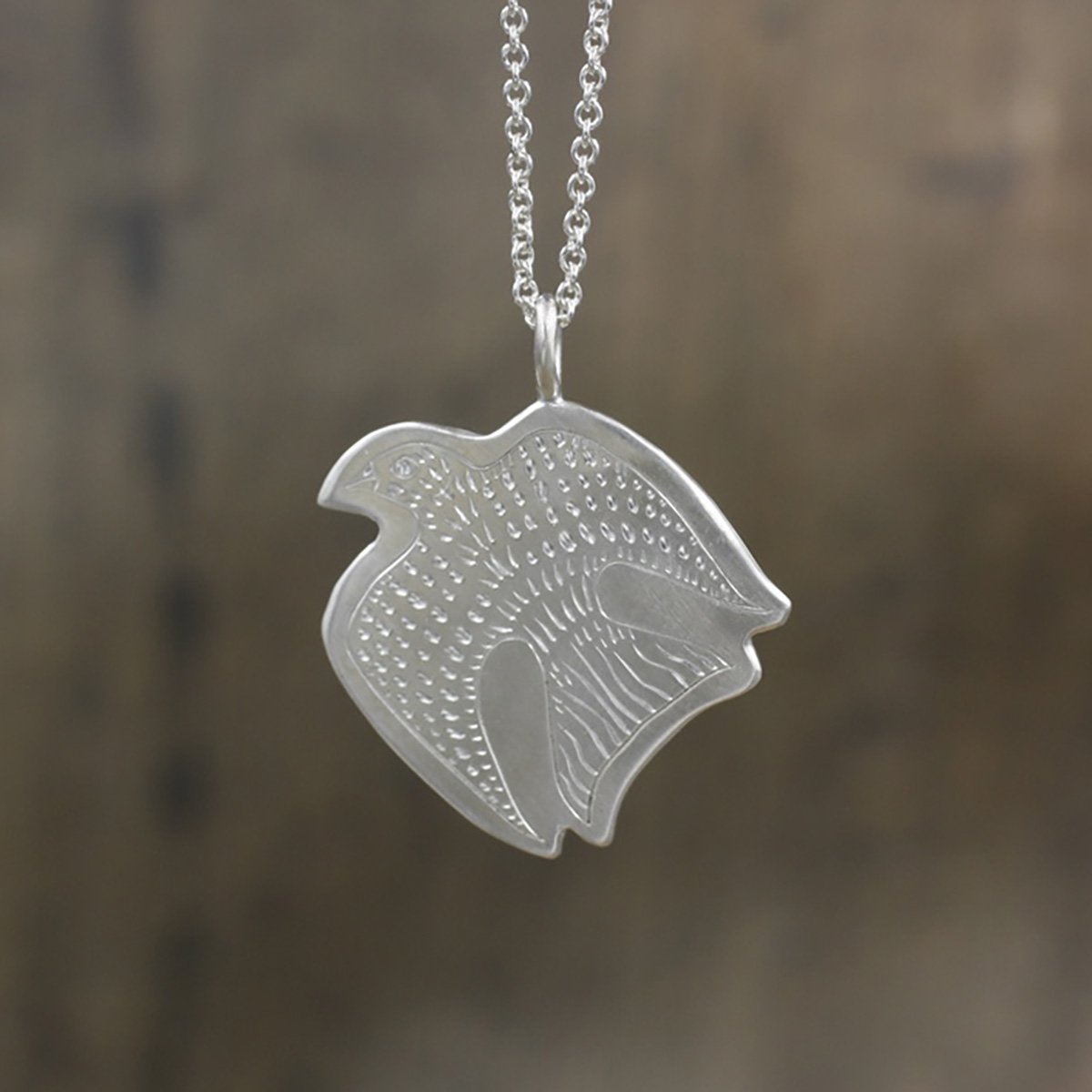 Gravée Flying Folk Art Bird with Dashes Pendant.jpg
