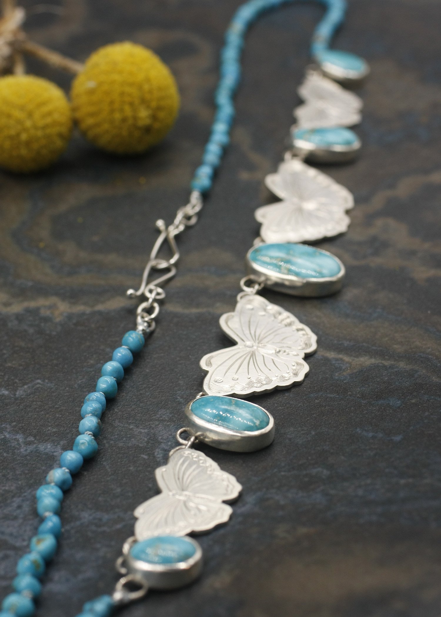 Gravée Butterfly Blue Ridge Turquoise Neckpiece 6.jpg