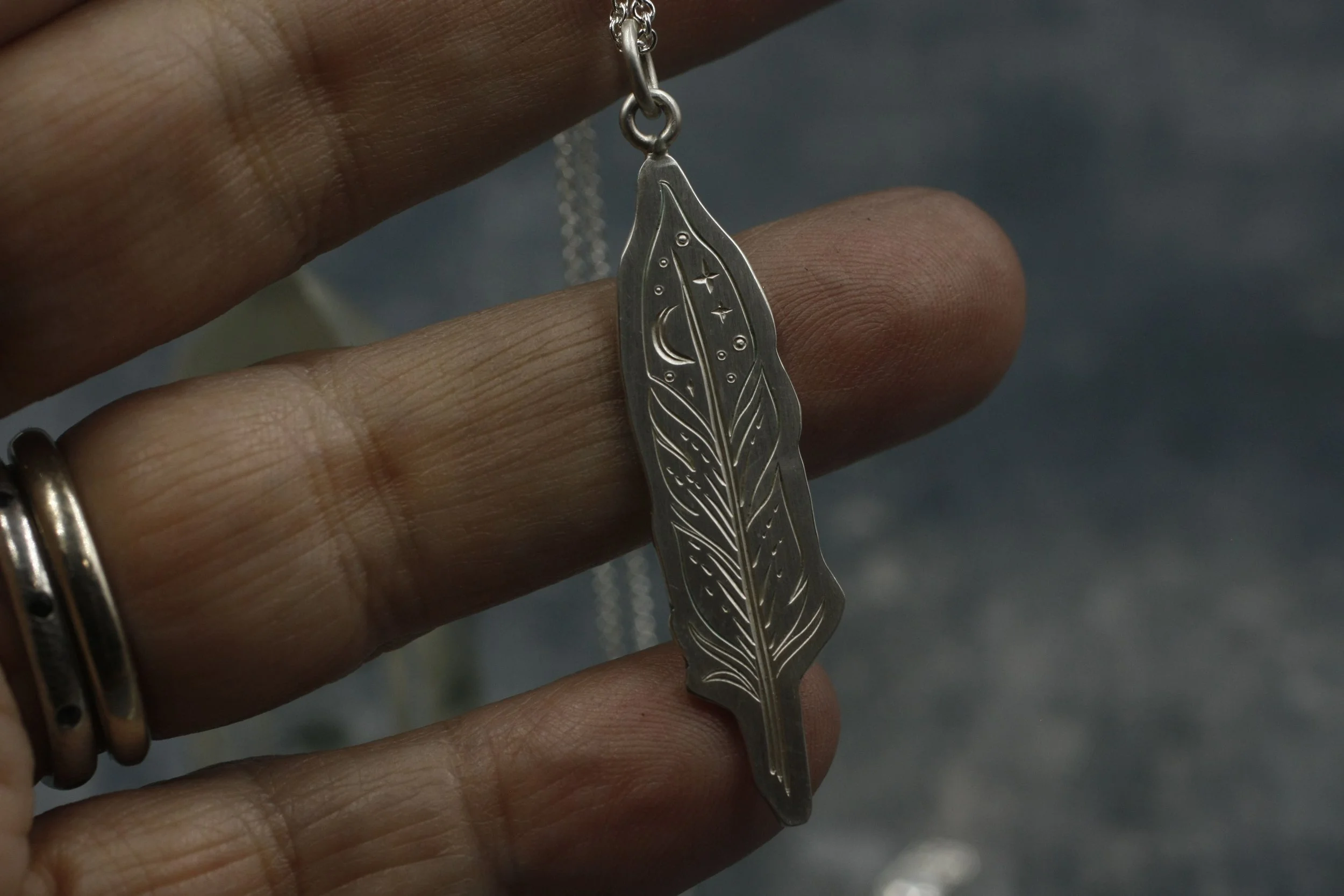 Gravée Celestial Feathers Necklace Non Ox.jpg