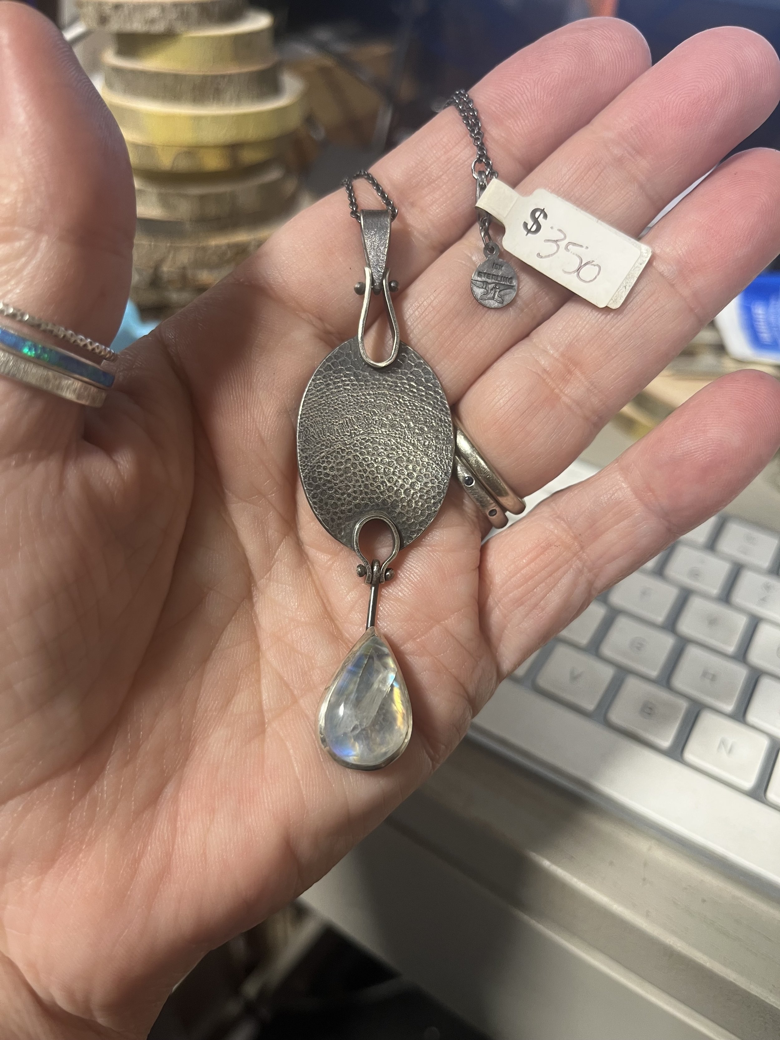 Hinged Botanical Moonstone drop Pendant.jpg